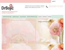 Tablet Screenshot of drbojic.com